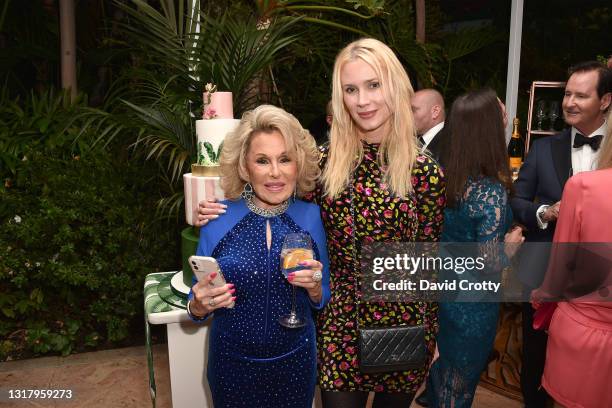 Nikki Haskell and Celesta Hodge attend Nikki Haskell's Birthday at The Beverly Hills Hotel on May 13, 2021 in Beverly Hills, California.