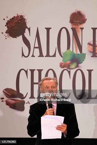 Bernard Pivot attends the Salon Du Chocolat 2010 Opening Night at Parc des Expositions Porte de Versailles on October 27, 2010 in Paris, France.