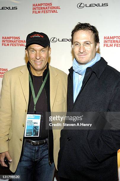 Stuart Suna and director Darren Aronofsky attend the "Black Swan" Premiere during the 18th Annual Hamptons International Film Festival at United...