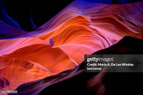 antelope canyon, arizona - rock strata imagens e fotografias de stock