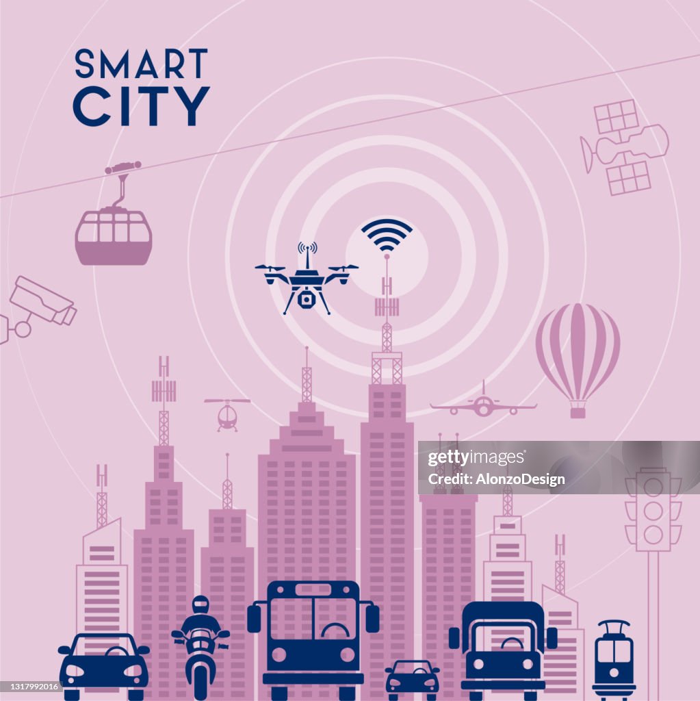 Smart City. Modern Design Concept.