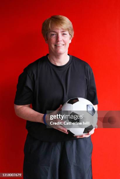 portrait of confident female soccer player - menopossibilities stock pictures, royalty-free photos & images