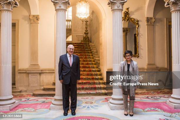 The Minister of Foreign Affairs, EU and Cooperation, Arancha Gonzalez Laya , receives the Secretary General of the Organisation for Economic...