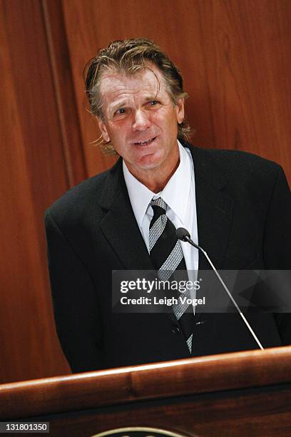Nels Van Patten attends the Farrah Fawcett Memorabilia Donation at the Smithsonian National Museum Of American History on February 2, 2011 in...