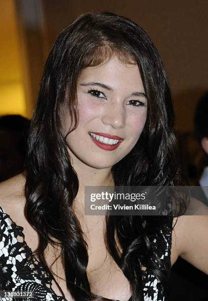 Actress Katelyn Pippy attends Final Draft's Annual Award Event Honoring Aaron Sorkin at The Paley Center for Media on October 14, 2010 in Beverly...