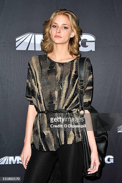 Model Anna Rachford attends the premiere of "The Summer of 86: The Rise and Fall of the World Champion Mets" at MSG Studios on February 8, 2011 in...