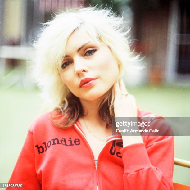 Debbie Harry of Blondie at the Sunset Marquis in West Hollywood, CA. April 24, 1978.