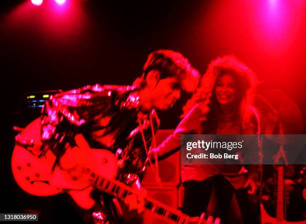 American singer-songwriter, multi-instrumentalist, record producer, actor, and director Prince and American musician, singer and songwriter Chaka...