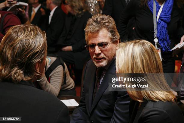 Nels Van Patten, Ryan O'Neal and Tatum O'Neal attends the Farrah Fawcett Memorabilia Donation at the Smithsonian National Museum Of American History...