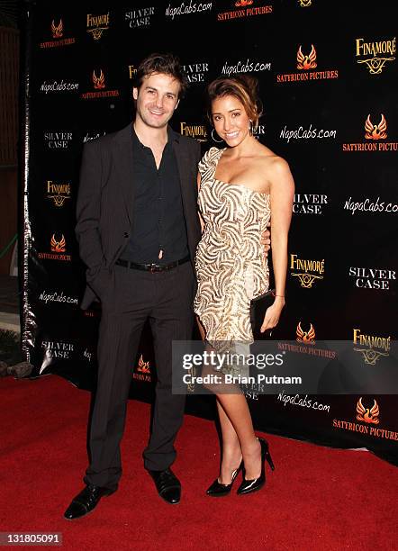 Director/producer Christian Filippella and actress Fernanda Romero attend the Wrap Party for the film 'Silver Case' on January 15, 2011 in West...
