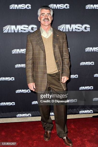 Former Major League Baseball player Bill Buckner attends the premiere of "The Summer of 86: The Rise and Fall of the World Champion Mets" at MSG...