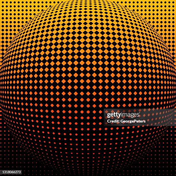 halftone dot pattern abstract background - optical illusion stock illustrations