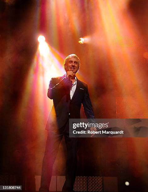 Sergio Dalma performs at the Theater Liceu on October 6, 2010 in Barcelona, Spain.