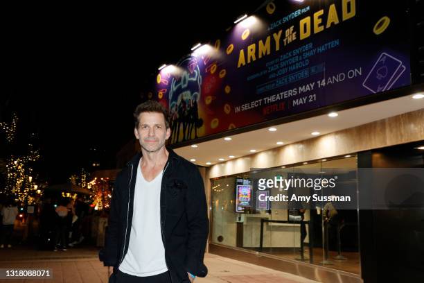 Director Zack Snyder attends the grand reopening of the newly renovated Landmark Theatre Westwood with the premiere screening of Zack Snyder's "Army...