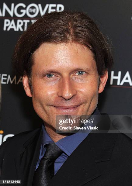 Actor Crispin Glover attends the Cinema Society & Bing screening of "The Hangover Part II" at Landmark Sunshine Cinema on May 23, 2011 in New York...