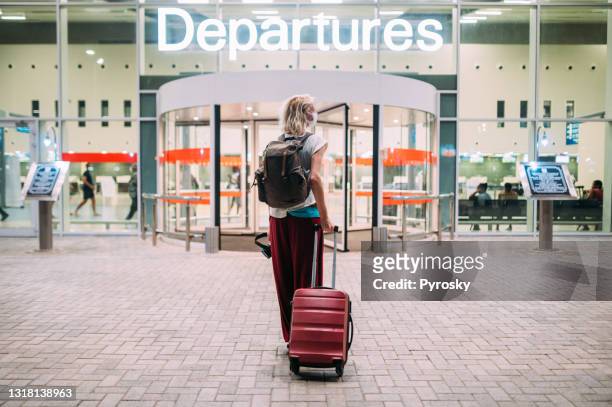 happy to travel again - airport stock pictures, royalty-free photos & images