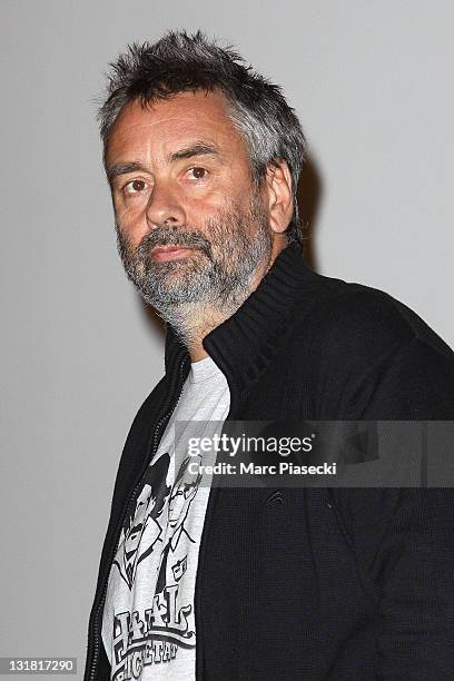 Luc Besson attends the 'Halal Police d'etat' premiere at UGC Cine Cite Bercy on February 15, 2011 in Paris, France.