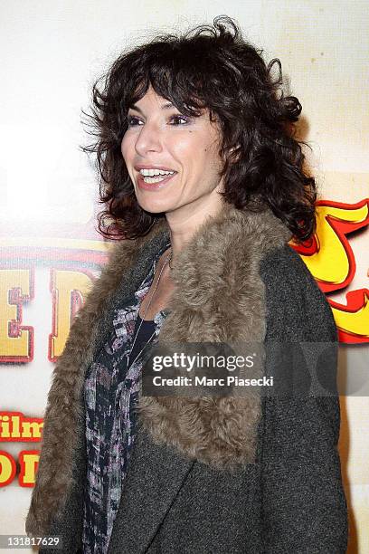 Anne Depetrini attends the 'Halal Police d'etat' premiere at UGC Cine Cite Bercy on February 15, 2011 in Paris, France.