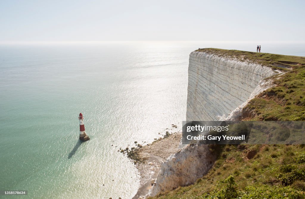 Looking out over the sea at Beachy Head