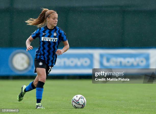 Beatrice Merlo of FC Internazionale in action during the Women Serie A match between FC Internazionale and Florentia at Suning Youth Development...