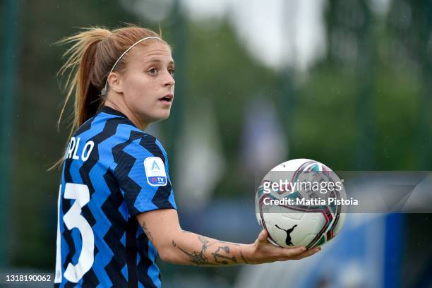 Beatrice Merlo of FC Internazionale looks on during the Women Serie A match between FC Internazionale and Florentia at Suning Youth Development...