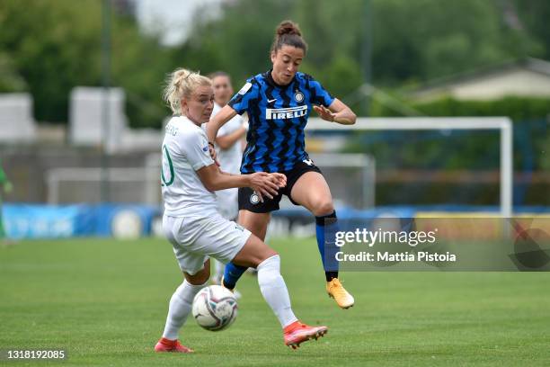 Martina Brustia of FC Internazionale in action during the Women Serie A match between FC Internazionale and Florentia at Suning Youth Development...