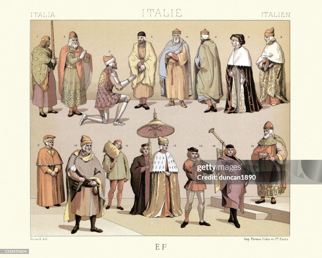 Mode medievali di Venezia, Italia, DAL IV al XVI secolo, Dogi, Costumi militari e cerimoniali