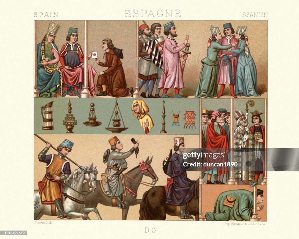 Moda medieval de España, siglo VIII, Rey de Castilla