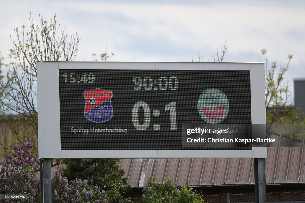 SpVgg Unterhaching v Hansa Rostock - 3. Liga
