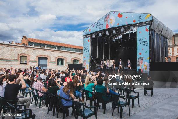 Spanish singer Mala Rodriguez performs on stage at San Isidro Festivities at Matadero on May 15, 2021 in Madrid, Spain.