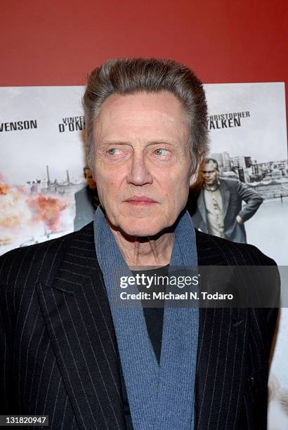 Christopher Walken attends the premiere of "Kill the Irishman" at Landmark's Sunshine Cinema on March 7, 2011 in New York City.