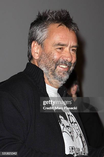 Luc Besson attends the 'Halal Police d'etat' premiere at UGC Cine Cite Bercy on February 15, 2011 in Paris, France.