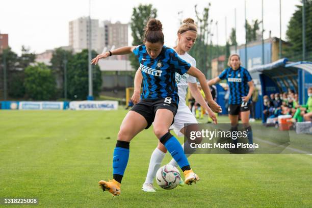 Martina Brustia of FC Internazionale in action during the Women Serie A match between FC Internazionale and Florentia at Suning Youth Development...