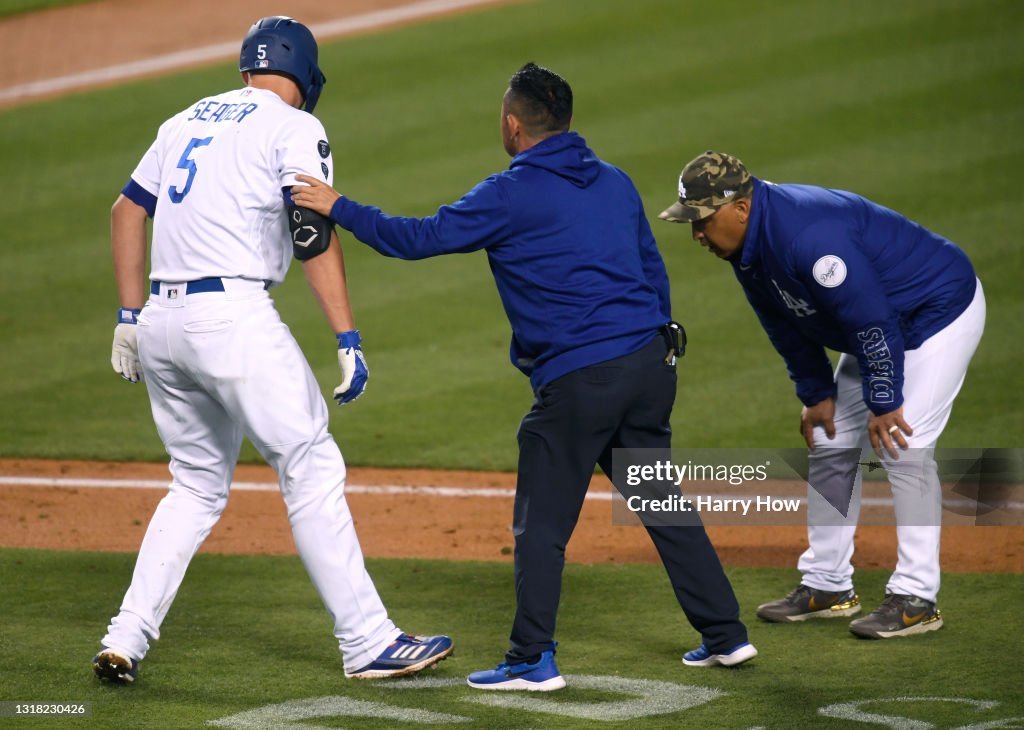 Miami Marlins v Los Angeles Dodgers