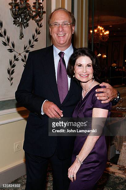 Larry Fink and Lori Fink attends The NYU Cancer Institute Gala at The Pierre Hotel on October 5, 2010 in New York City.