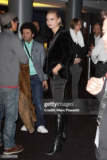 Anca Radici attends the 'Halal Police d'etat' premiere at UGC Cine Cite Bercy on February 15, 2011 in Paris, France.