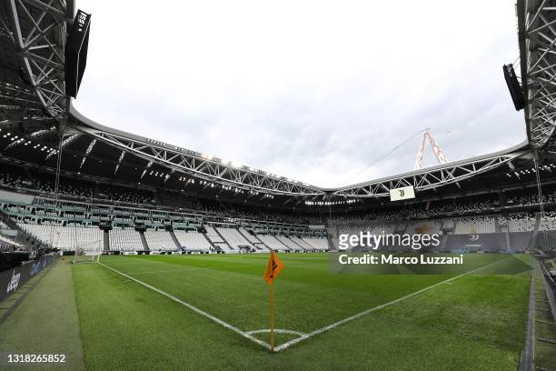 General view of the stadium Allianz Stadium ahead of the Serie A match between Juventus and FC Internazionale at Allianz Stadium on May 15, 2021 in...