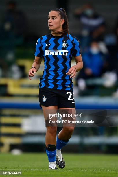 Matilde Pavan of FC Internazionale looks on during the Women Serie A match between FC Internazionale and Florentia at Suning Youth Development Centre...