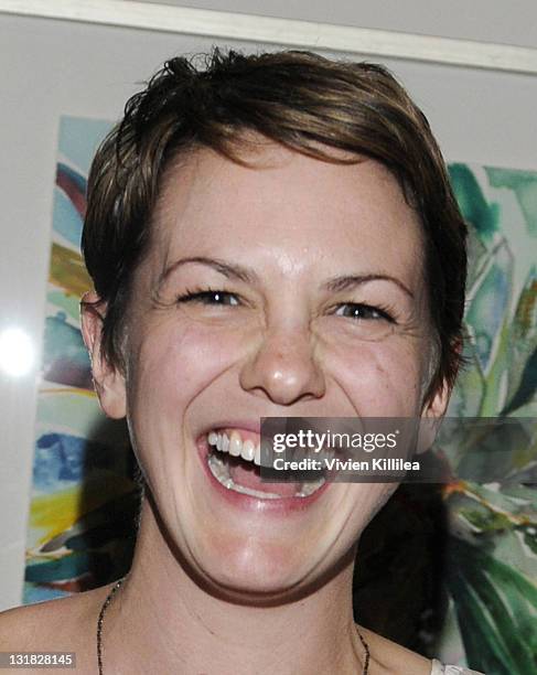 Actress Larisa Oleynik attends the "Playmate Of The Year" Comedy Event With Wendy Liebman at El Portal Theatre on March 12, 2011 in North Hollywood,...