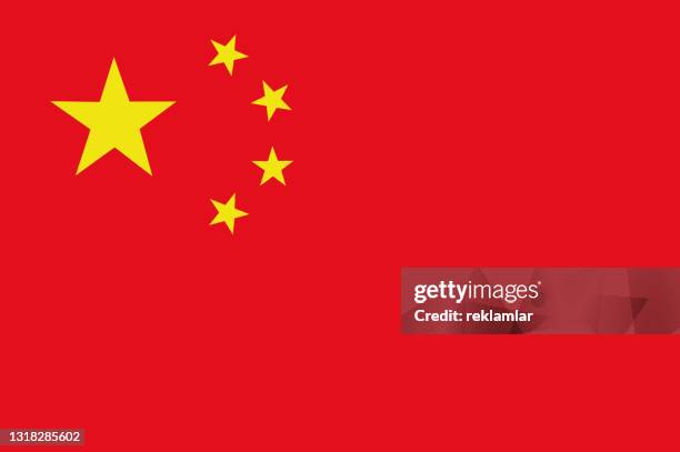 bildbanksillustrationer, clip art samt tecknat material och ikoner med vektor flagga republiken kina. kinas flagga. illustration - chinese flag