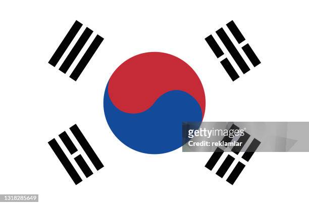 韓國向量旗。韓國國旗。插圖 - 韓国文化 幅插畫檔、美工圖案、卡通及圖標