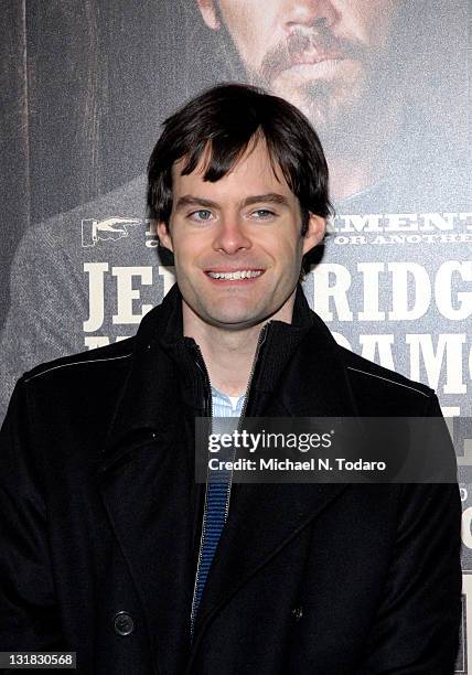 Bill Hader attends the premiere of "True Grit" at the Ziegfeld Theatre on December 14, 2010 in New York City.