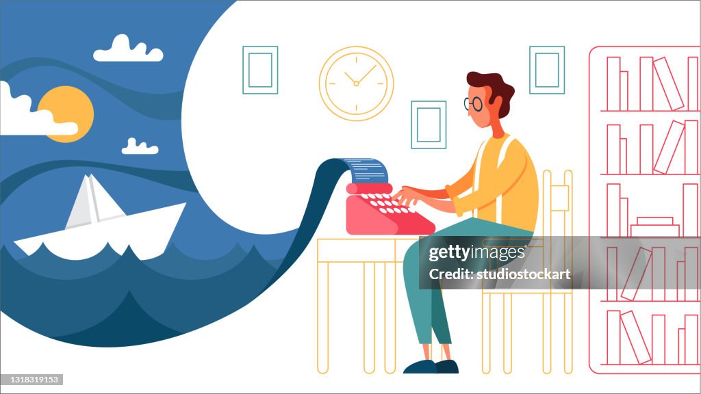 Writer at work