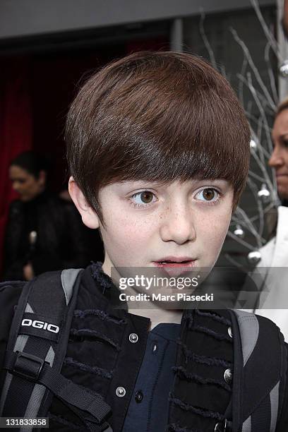 Singer Greyson Chance leaves the Hotel de Sers on December 10, 2010 in Paris, France.