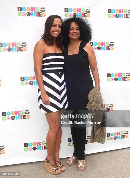 Store owener Chudney Ross and mother Diana Ross attend the Grand Opening of Books & Cookies, the first children's bookstore, cafe and event space in...