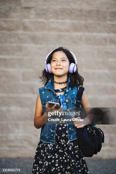 cute fashion minded school girl - southwest music stock pictures, royalty-free photos & images