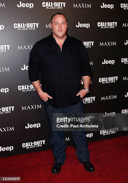 Actor Will Sasso arrives at the Jeep, Maxim and Call Of Duty Black Ops celebration of the Maximum Warrior Launch at SupperClub Los Angeles on...
