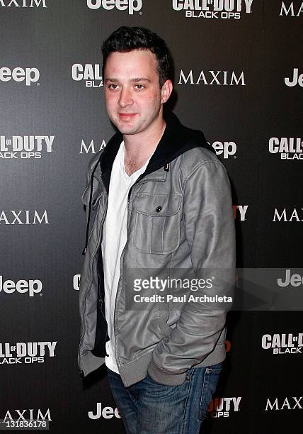 Actor Eddie Kaye Thomas arrives at the Jeep, Maxim and Call Of Duty Black Ops celebration of the Maximum Warrior Launch at SupperClub Los Angeles on...