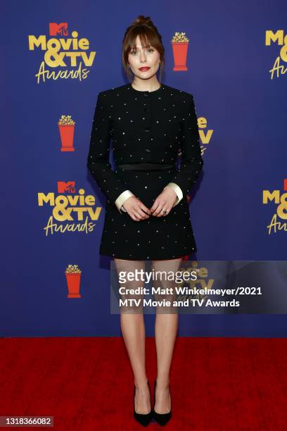 Elizabeth Olsen attends the 2021 MTV Movie & TV Awards at the Hollywood Palladium on May 16, 2021 in Los Angeles, California.