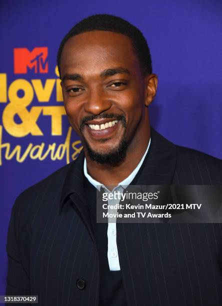 Anthony Mackie attends the 2021 MTV Movie & TV Awards at the Hollywood Palladium on May 16, 2021 in Los Angeles, California.